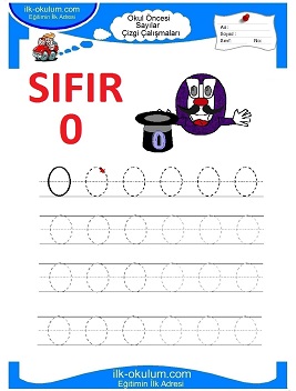 Çocuklar İçin Çizgi Çalışma Sayfaları 